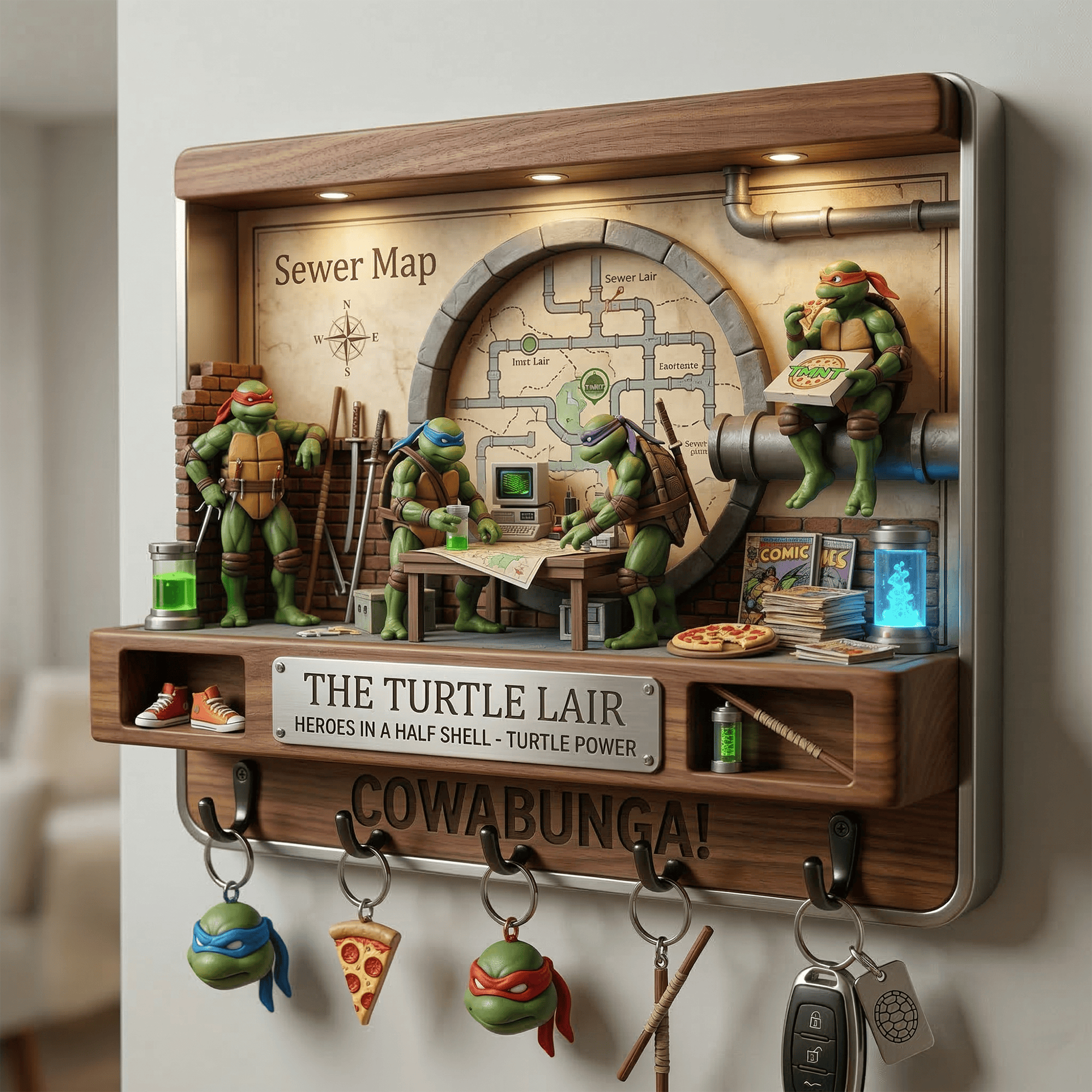 NJT WALL-MOUNTED KEY HOLDER LNTH