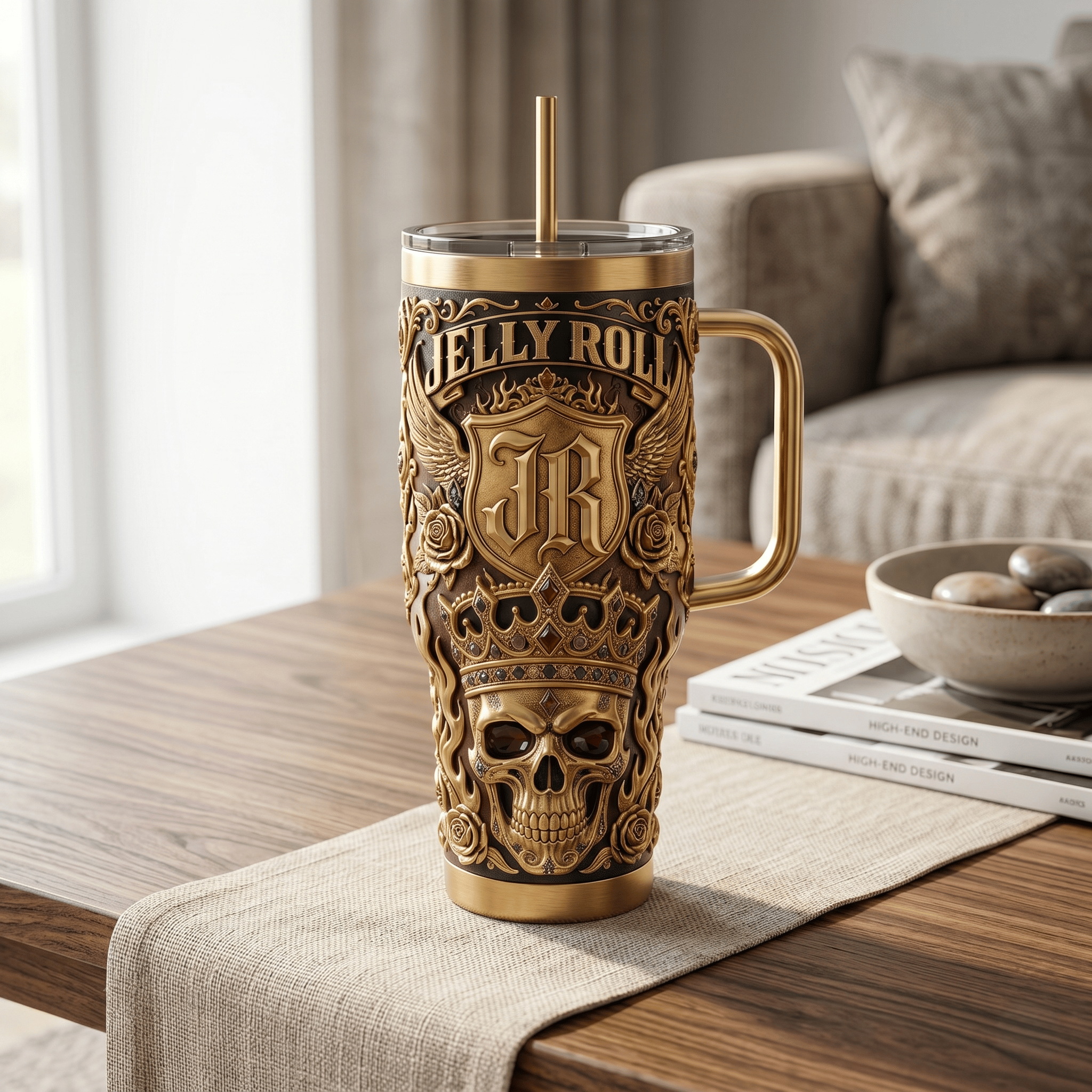 JNR 40oz Tumbler With Handle HTTT