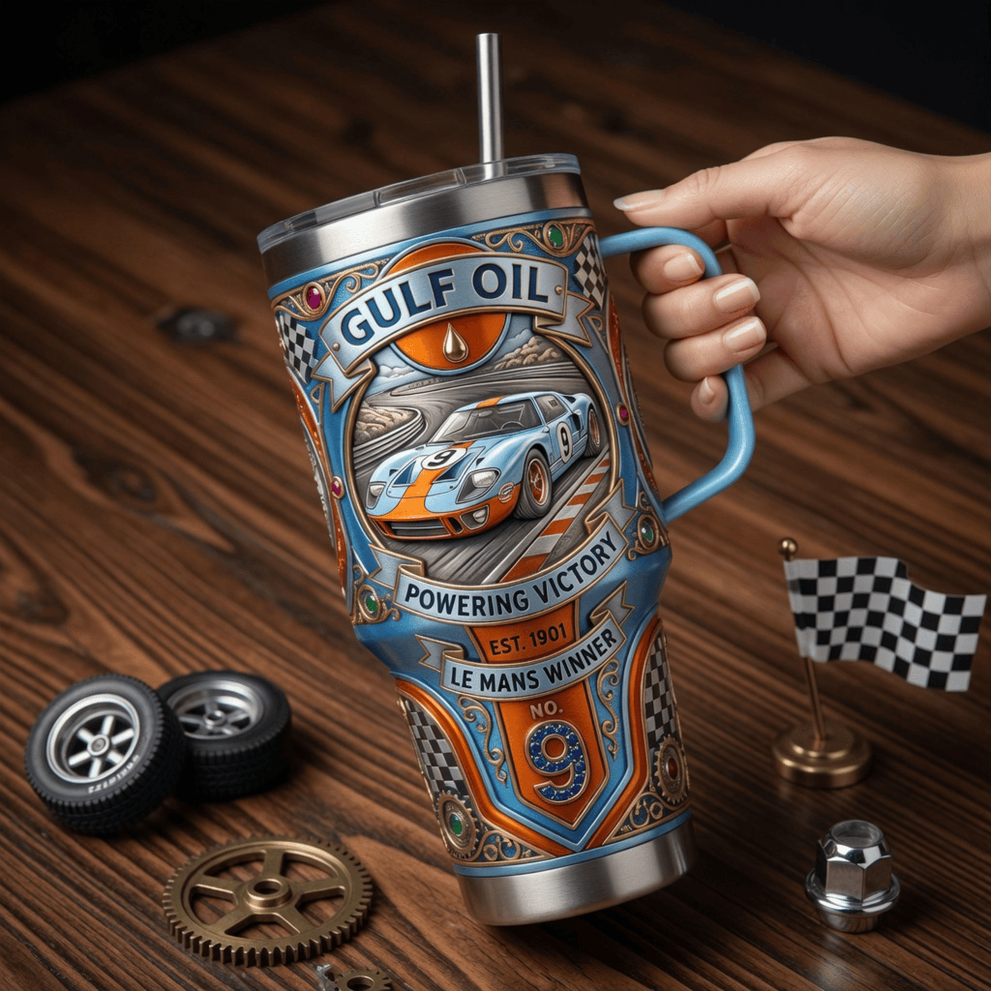 GULF 40oz Tumbler With Handle LNTH